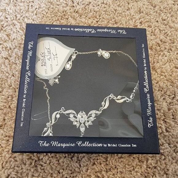 Brand New in Box - Bridal Wedding Necklace and Earring Set - Bridal Classics Inc - Picture 2 of 3